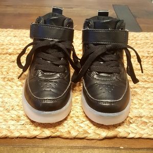 Black Hightop Light Up Sneakers